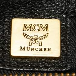 Pre Owned MCM Black Leather Bucket Tote