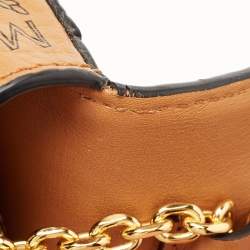 MCM Cognac Visetos Coated Canvas Millie Crossbody Bag