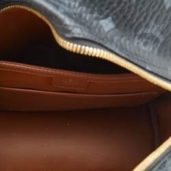 MCM Black Visetos Coated Canvas and Leather Small Studs Stark Backpack