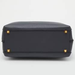 MCM Dark Grey Leather Medium Milla Tote