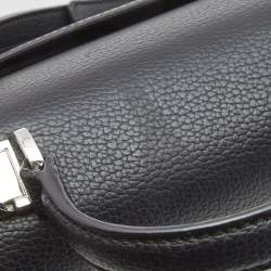 MCM Black Leather Small Studded Tracy Top Handle Bag