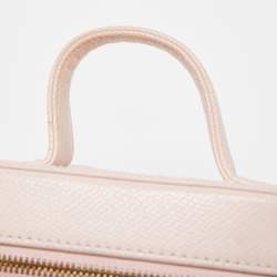 MCM Light Pink Leather Vanity Case Bag 