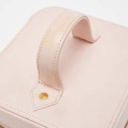 MCM Light Pink Leather Vanity Case Bag 