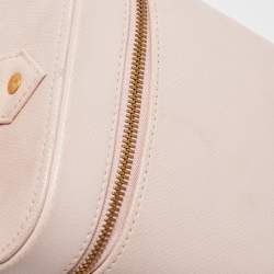 MCM Light Pink Leather Vanity Case Bag 
