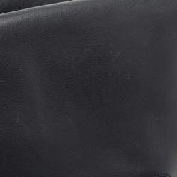 Pre Owned MCM Navy Blue Leather and Calfhair Front Pocket Backpack