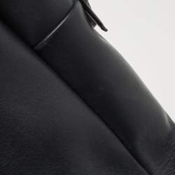 Pre Owned MCM Navy Blue Leather and Calfhair Front Pocket Backpack