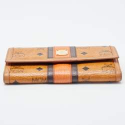 MCM Multicolor Visetos Coated Canvas and Leather Trifold Wallet