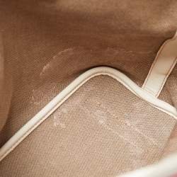 MCM Pink/Off White Visetos Coated Canvas and Leather Tote