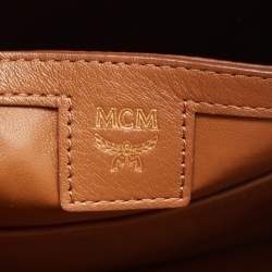 MCM Black Visetos Coated Canvas Small Stark Backpack