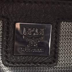 MCM White Visetos Coated Canvas Small Studs Stark Backpack
