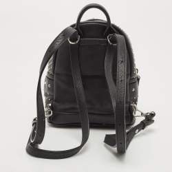 MCM Black Leather Mini Studded Stark-Bebe Boo Backpack