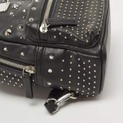 MCM Black Leather Mini Studded Stark-Bebe Boo Backpack