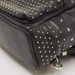 MCM Black Leather Mini Studded Stark-Bebe Boo Backpack