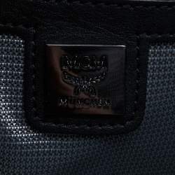 MCM White Visetos Coated Canvas Small Studs Stark Backpack