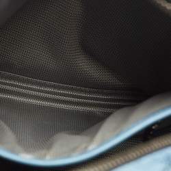 MCM Blue Visetos Coated Canvas Small Studs Stark Backpack