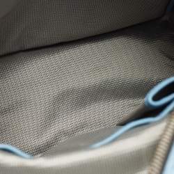 MCM Blue Visetos Coated Canvas Small Studs Stark Backpack