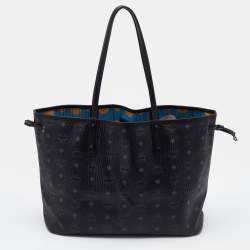 MCM Visetos Coated Canvas and Leather Project Shopper Tote