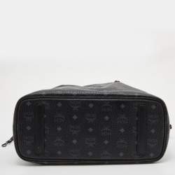 MCM Visetos Coated Canvas and Leather Project Shopper Tote