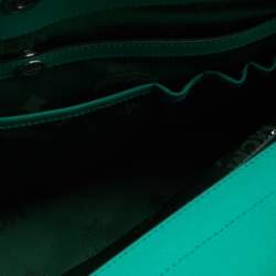 MCM Green Leather Convertible Tote