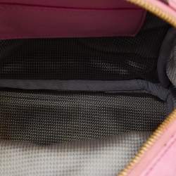 MCM Pink Visetos Coated Canvas and Leather Mini Studded Stark-Bebe Boo Backpack