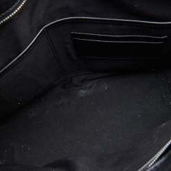 MCM Black/Silver Visetos Coated Canvas and Leather Shopper Tote