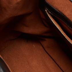 MCM Black Coated Canvas and Leather Studded Drawstring Backpack