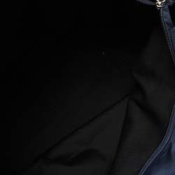 MCM Navy Blue Visetos Nylon and Leather Tote