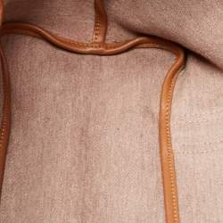 MCM Tan Visetos Coated Canvas and Leather Shopper Tote