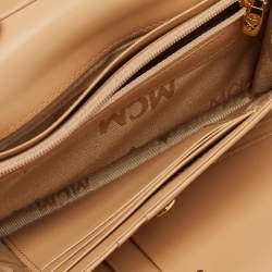 MCM Black Leather Milla Long Trifold Continental Wallet