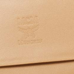 MCM Black Leather Milla Long Trifold Continental Wallet