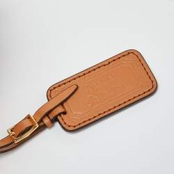 Pre Owned MCM Cognac Visetos Coated Canvas and Leather Top Handle Bag