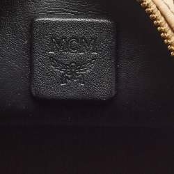 Pre Owned MCM Beige Visetos Coated Canvas and Leather Mini Studded Stark-Bebe Boo Backpack