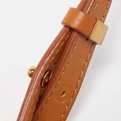 MCM Cognac Visetos Coated Canvas and Leather Mini Studded Stark-Bebe Boo Backpack