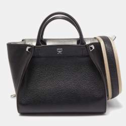 MCM Black Leather Tote