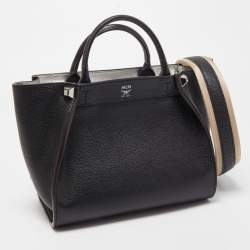 MCM Black Leather Tote