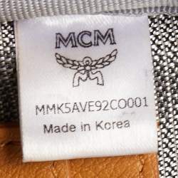 MCM Tan Visetos Coated Canvas and Leather Mini Studded Stark-Bebe Boo Backpack
