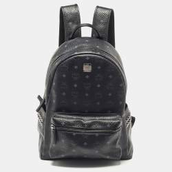 MCM Blue Visetos Coated Canvas and Leather Small Studs Stark Backpack at  1stDibs