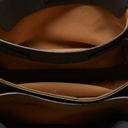 Pre Owned MCM Dark Grey Leather Medium Milla Tote