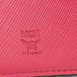 MCM Cognac Visetos Coated Canvas Bunny Bifold Wallet