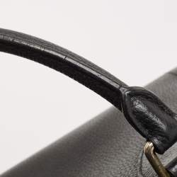 Pre Owned MCM Black Leather Double Zip Satchel