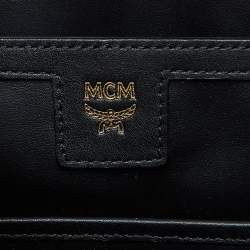 MCM Pink Visetos Coated Canvas Small Studs Stark Backpack