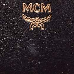 MCM Cognac Visetos Coated Canvas and Leather Mini Studded Stark-Bebe Boo Backpack