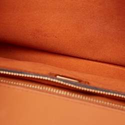 MCM Cognac Visetos Coated Canvas and Leather Medium Tracy Satchel