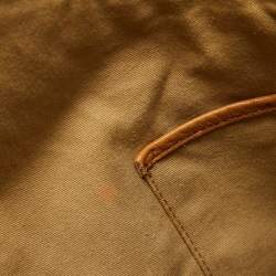 MCM Cognac Visetos Coated Canvas and Leather Large Hobo