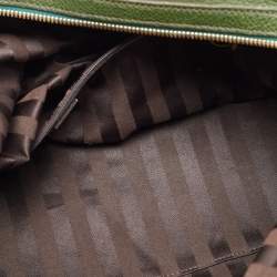 MCM Green Leather Double Pocket Bag