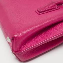 MCM Pink Leather Mini Milla Tote