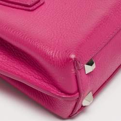 MCM Pink Leather Mini Milla Tote