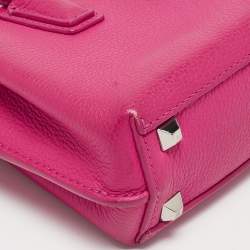 MCM Pink Leather Mini Milla Tote