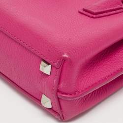 MCM Pink Leather Mini Milla Tote