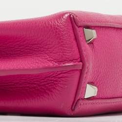 MCM Pink Leather Mini Milla Tote